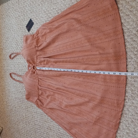 Summer Mini Dress Lace O-Ring plus size built-in bra adjus straps V-neck Stretch - Picture 8 of 12